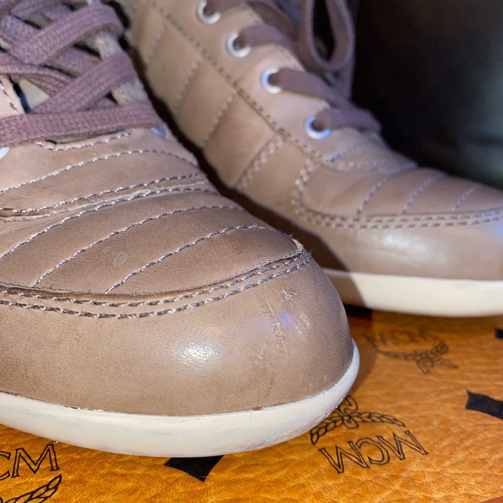 ASH ‘Brooklyn’ Hidden Wedge Leather Sneakers, 40M - Picture 6 of 8